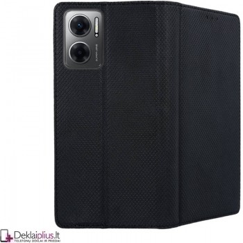 Telone atverčiamas dėklas - juodas (Xiaomi Poco M5/Poco M4 5G/Redmi 10 5G)